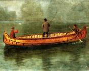 阿尔伯特比尔施塔特 - Fishing from a Canoe